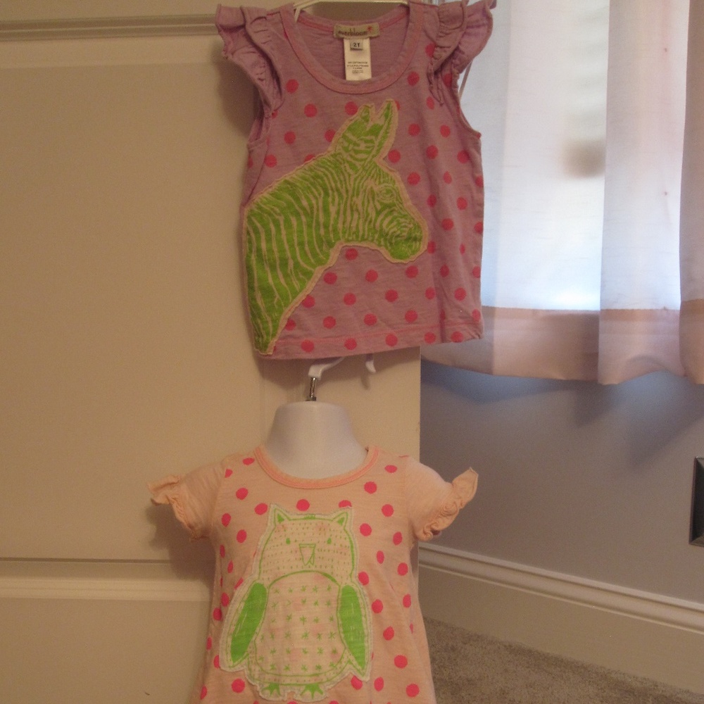 *EUC* Lot of 2 Everbloom tees Butter soft!! SZ 2T
